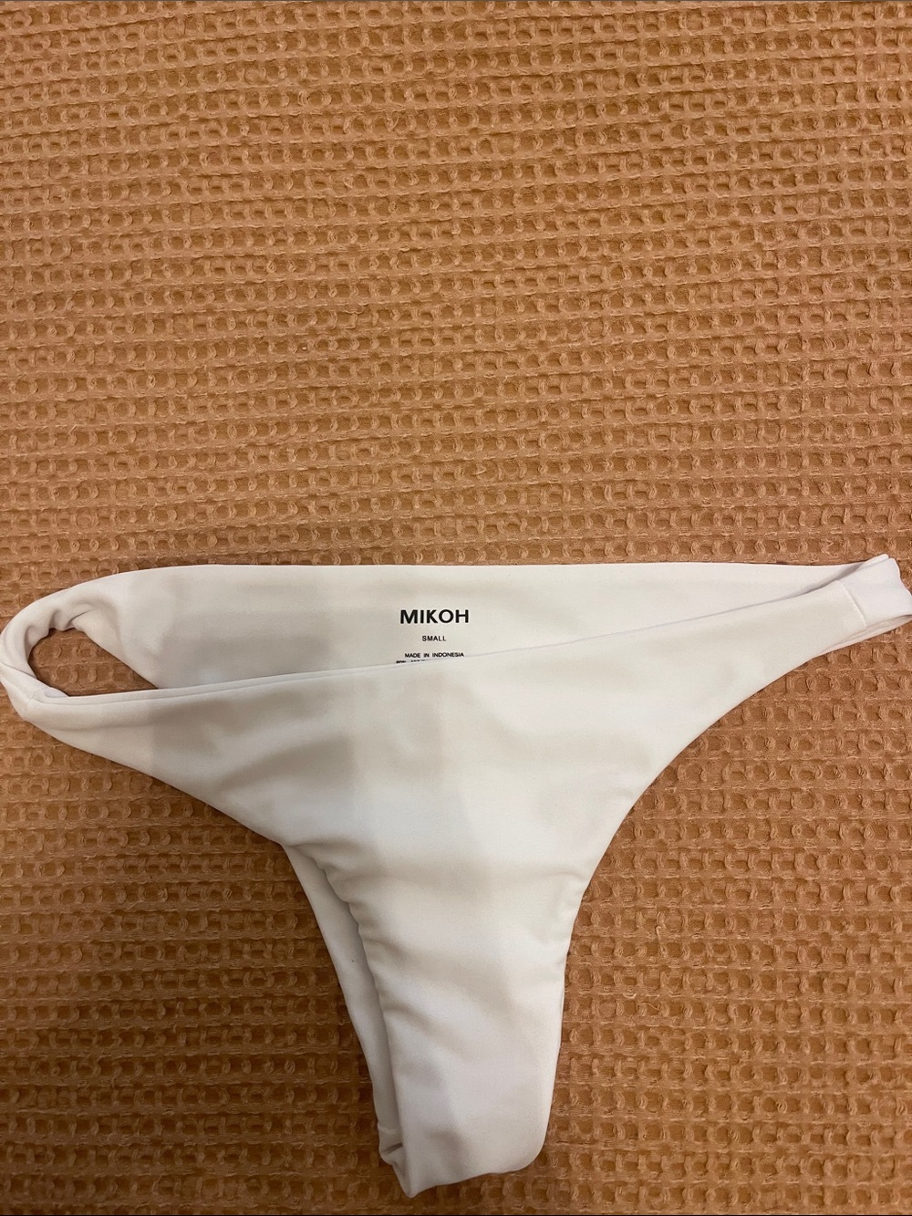 Mikoh Cream Bikini Bottom - Minimal Low-Rise